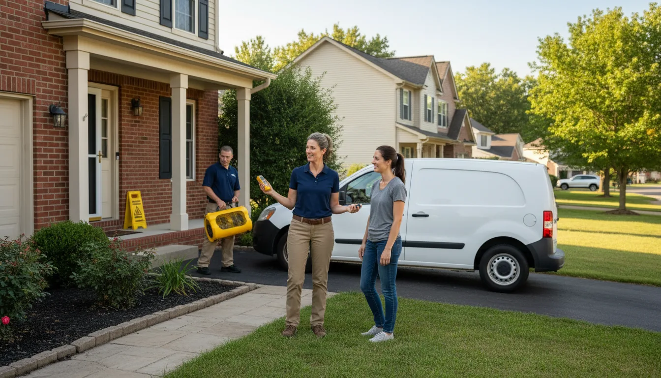 Residential water damage restoration in Parma, ID